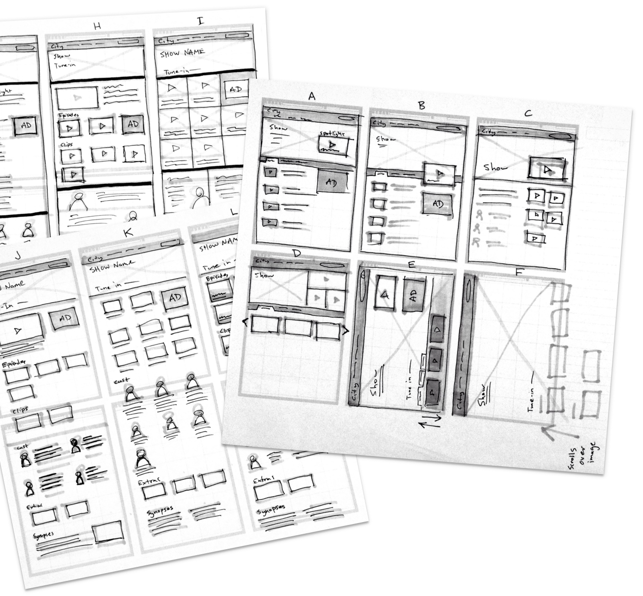 Design for the playlist Media Selector