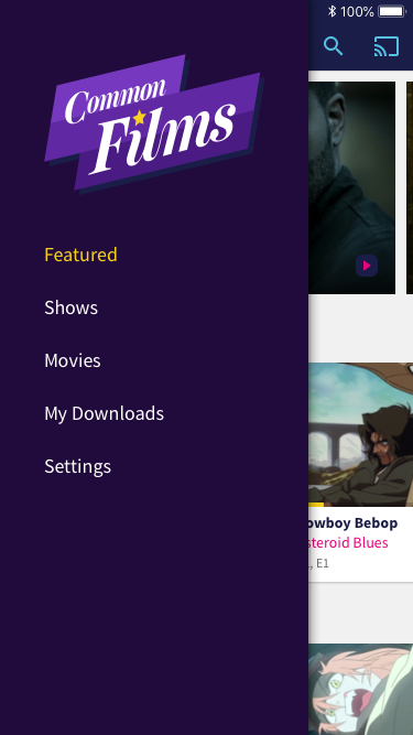 Global navigation on iPhone